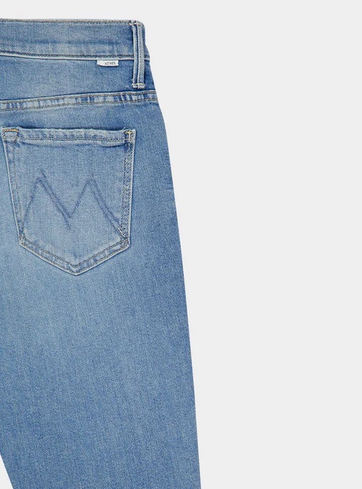 Mother Belt Loop Jeans In Blue