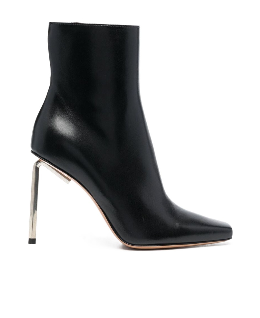 Off-white Allen Key Pointed-toe Ankle Boots In Black