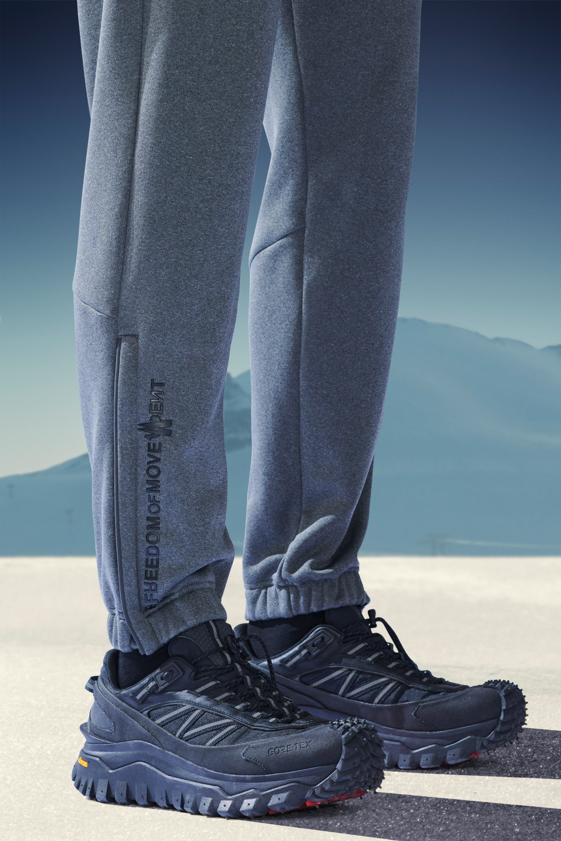 Moncler Logo-print Track Pants In Gray