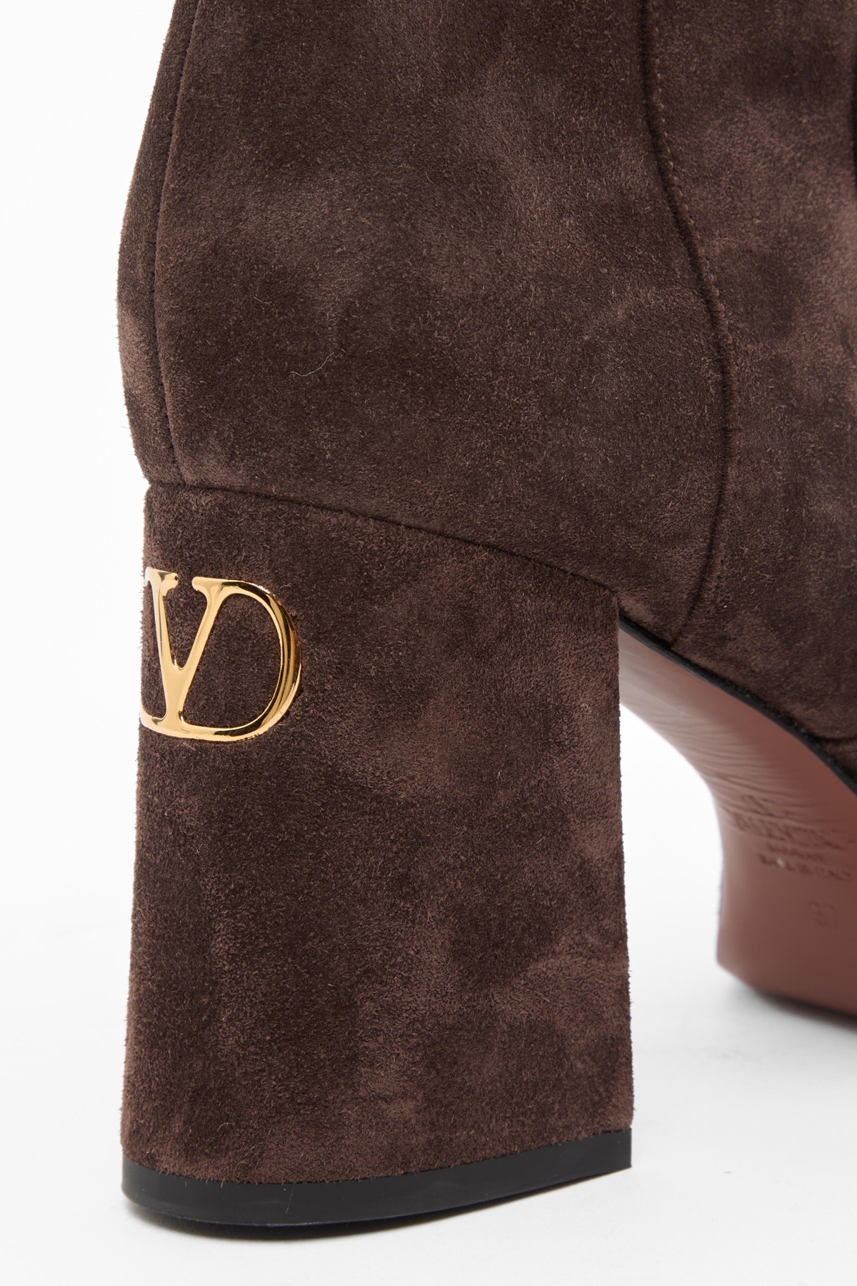 Valentino Fawcette 90 Suede Platform Bootie In Burgundy