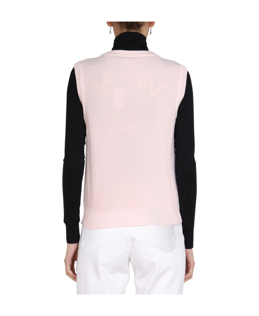 RAF SIMONS RAF SIMONS TEXTURED KNIT VEST SWEATER