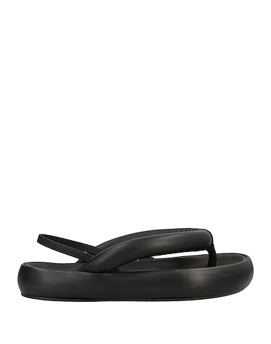 Isabel Marant Simple Leather Flip-flops In Black
