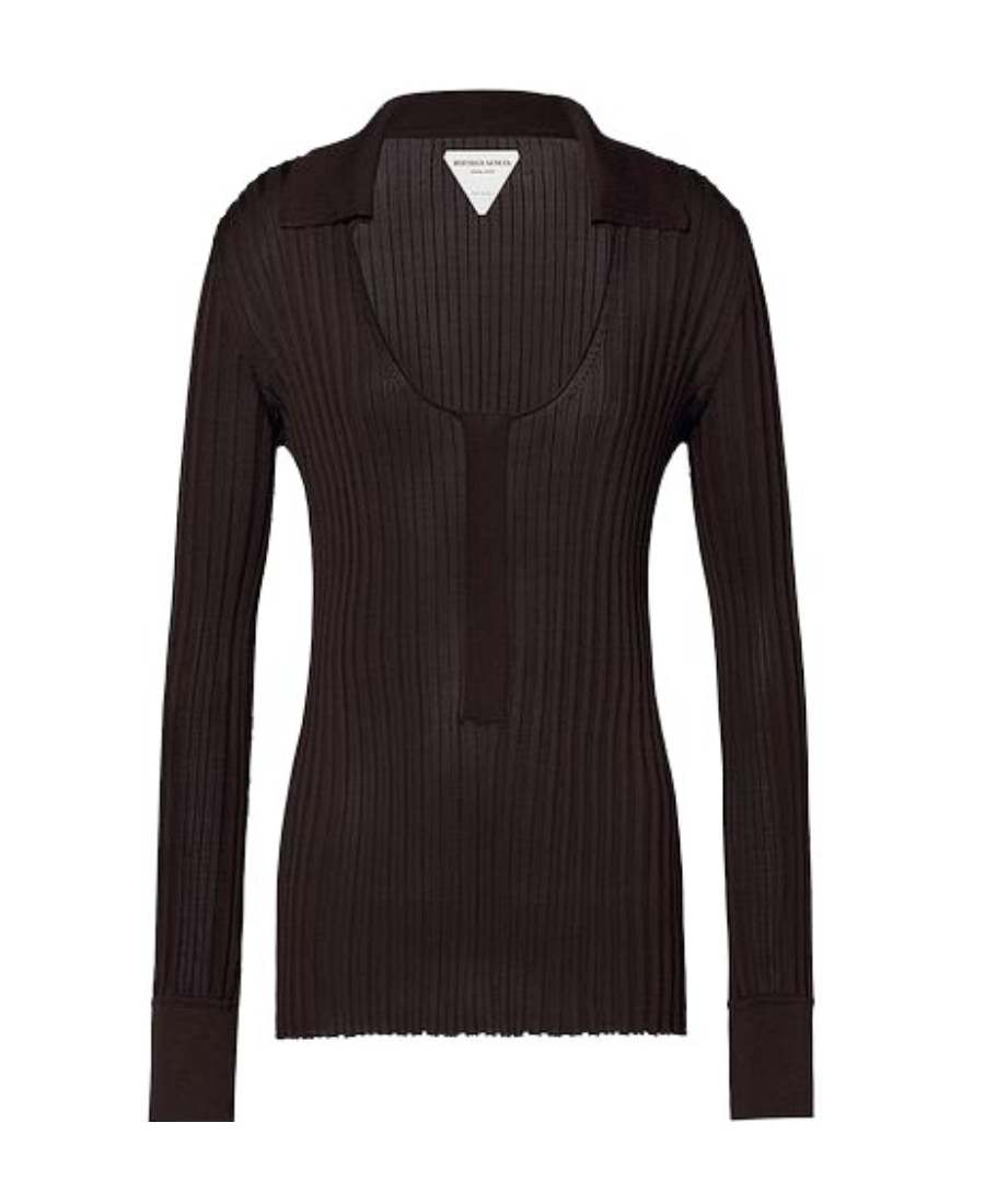 Bottega Veneta Ribbed-knit Jumper In Black