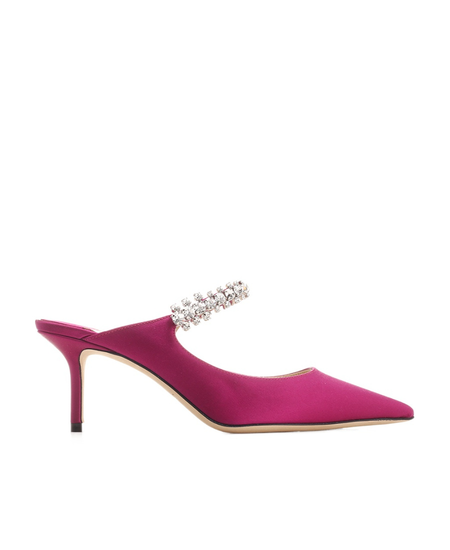 Jimmy Choo Croc-embossed Leather Bing 65 Mules In Red