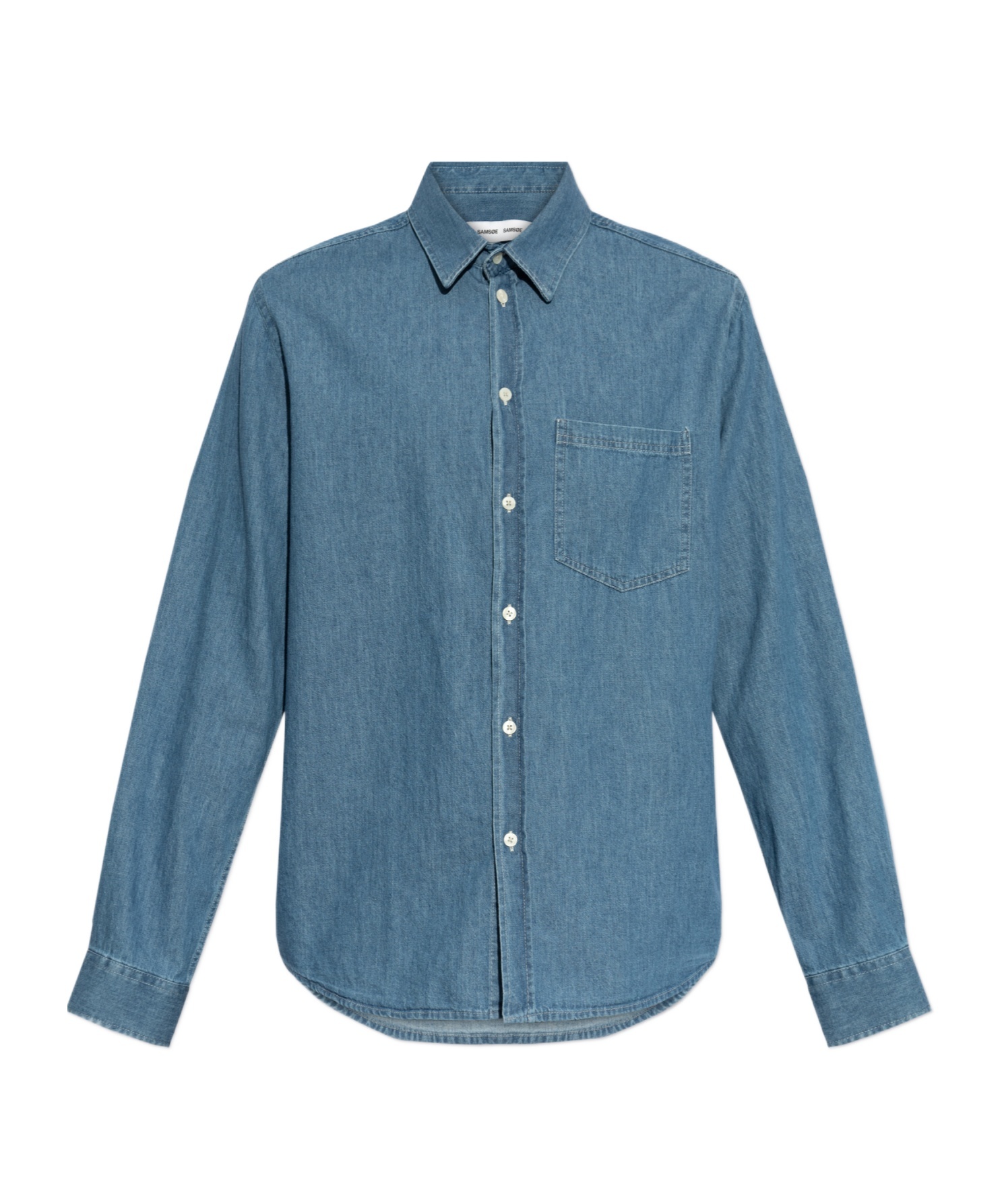 Samsoe & Samsoe Saryan P Shirt In Blue