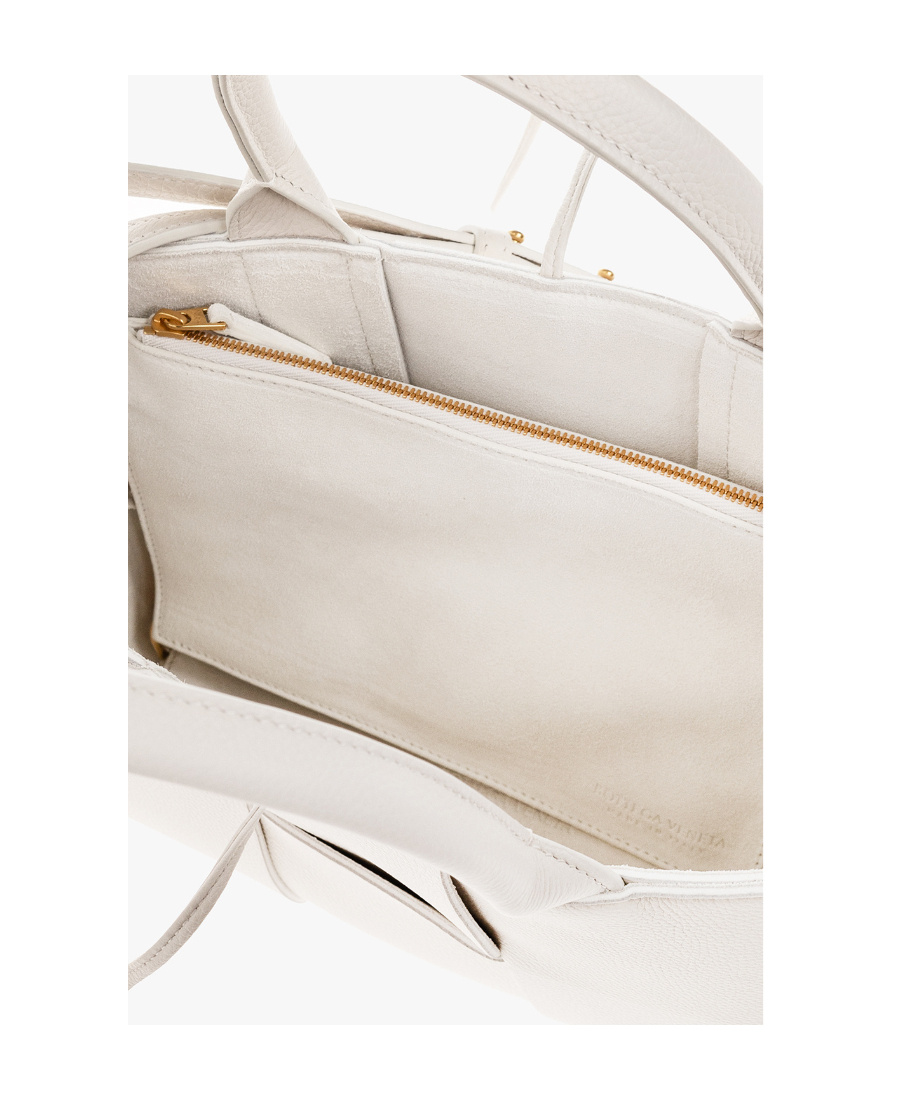 Bottega Veneta Arco Mini Shoulder Bag In White