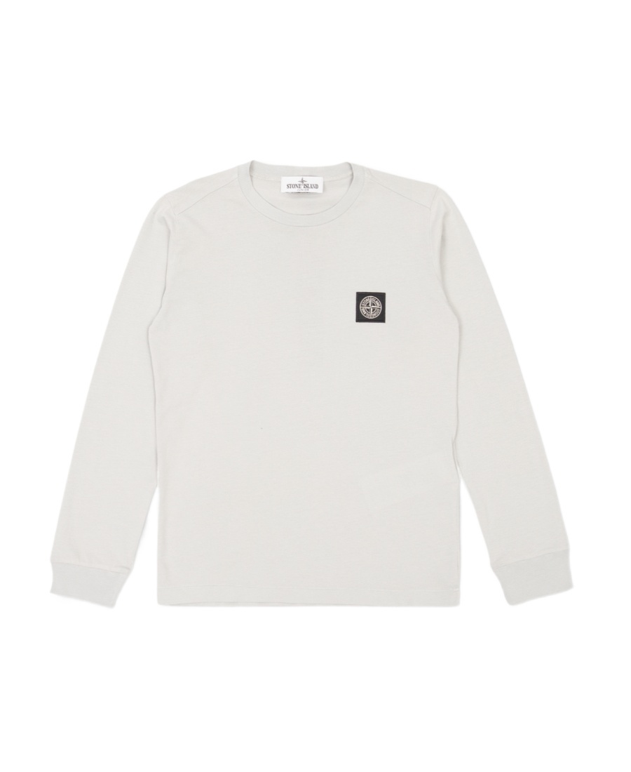 Stone Island Long-sleeve Cotton T-shirt In Gray