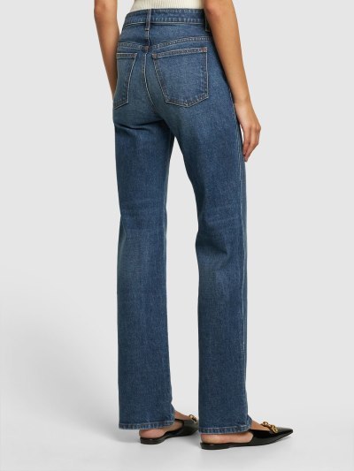 KHAITE FIVE-POCKET DENIM TROUSERS