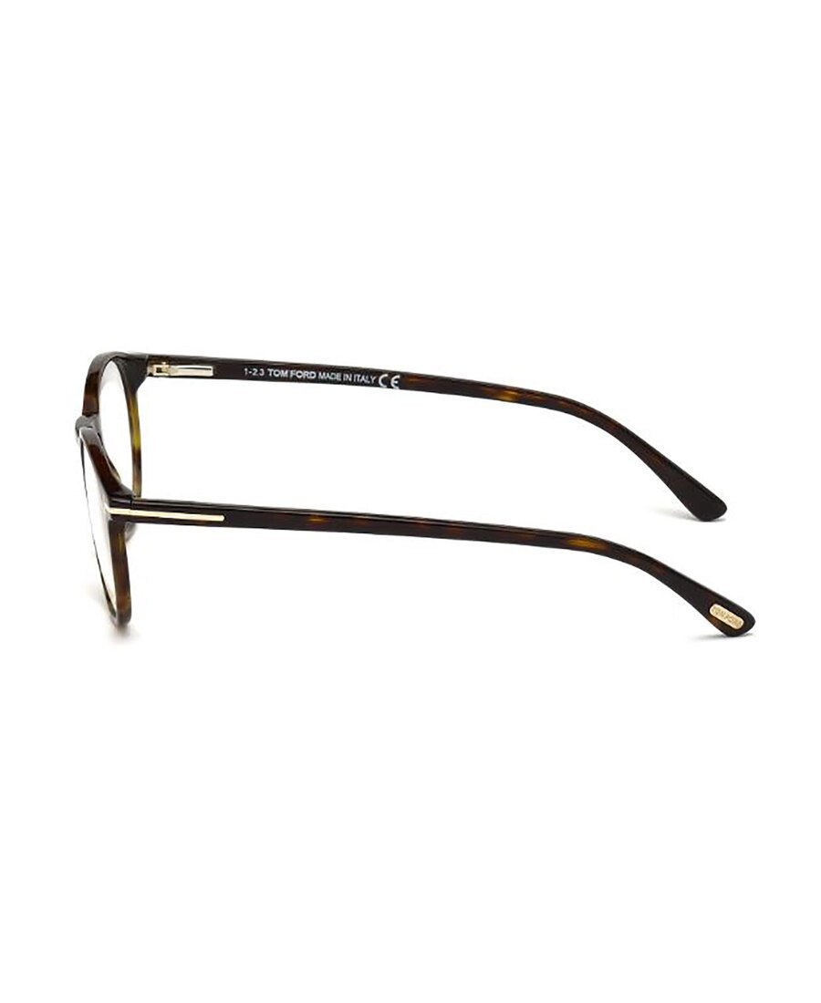 Tom Ford Tortoiseshell Round Frame Glasses In Black