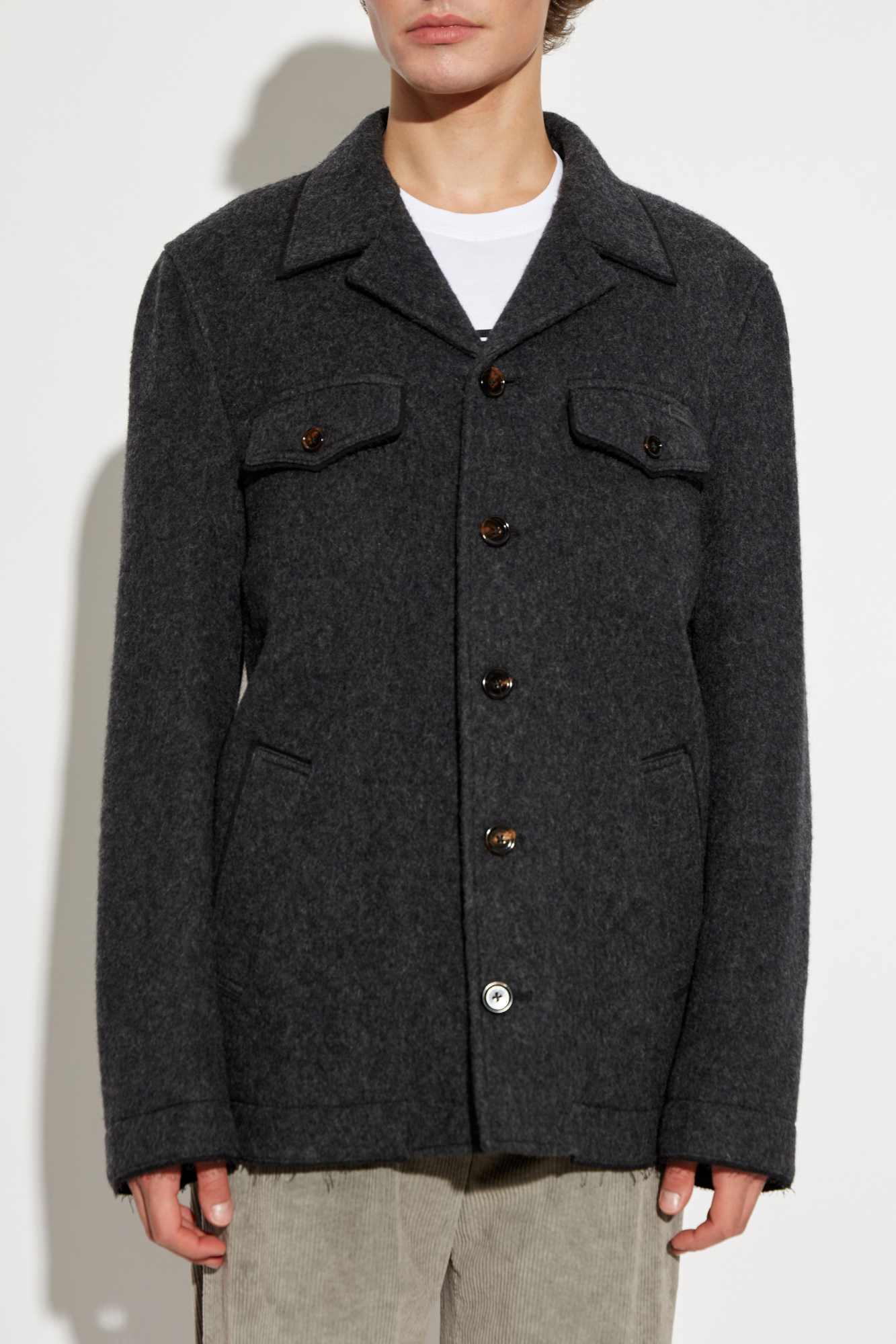 Dolce & Gabbana Single-breasted Casual Jacket In Black