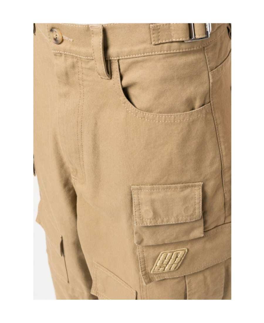 Ambush Wide-leg Cargo Trousers In Nude