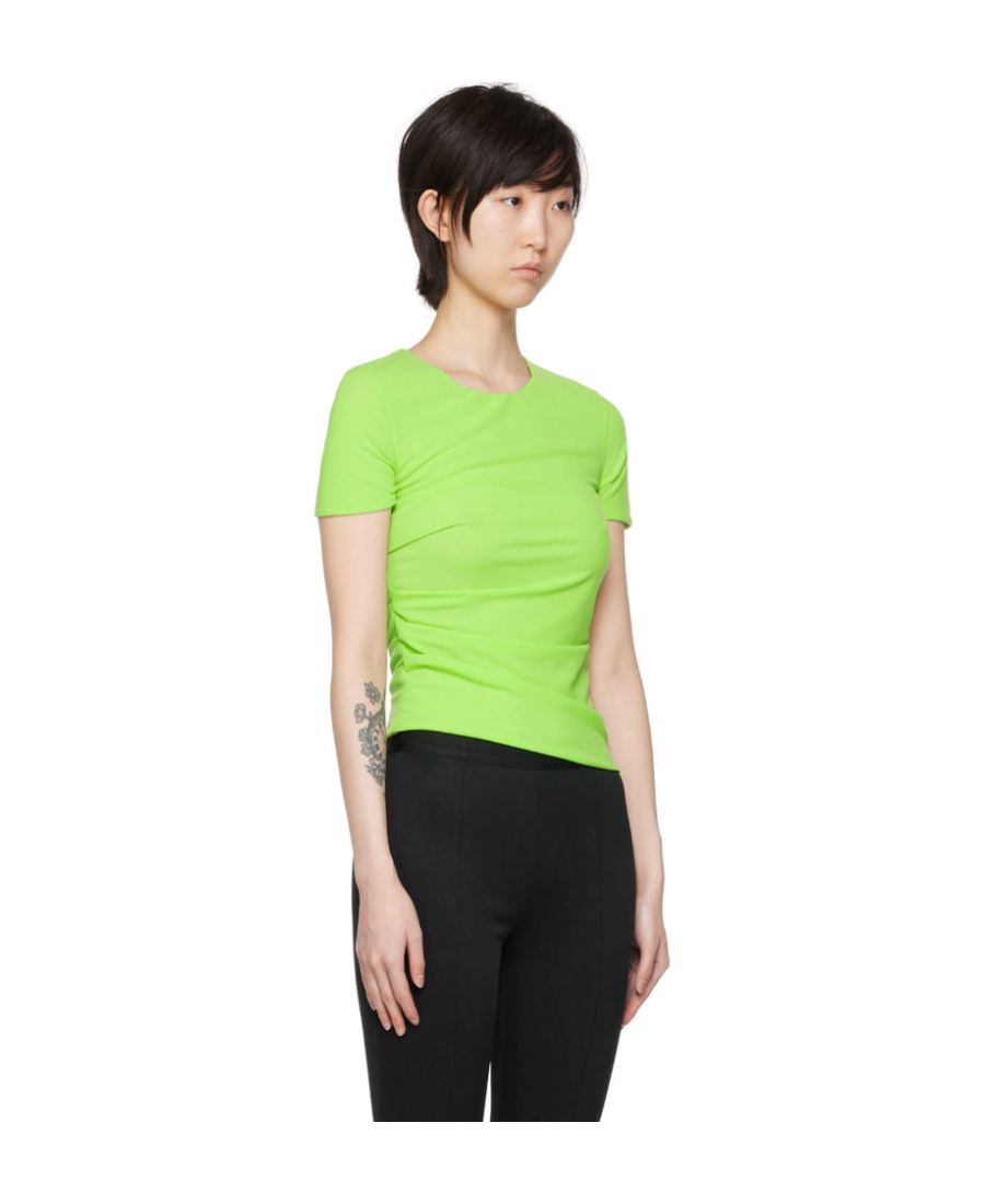 Helmut Lang Reversible Short Sleeve Tee In Green