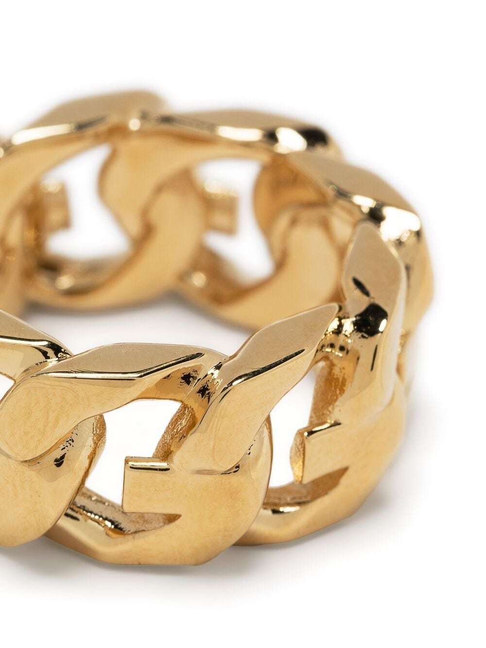 Givenchy Curb Chain Ring In Yellow