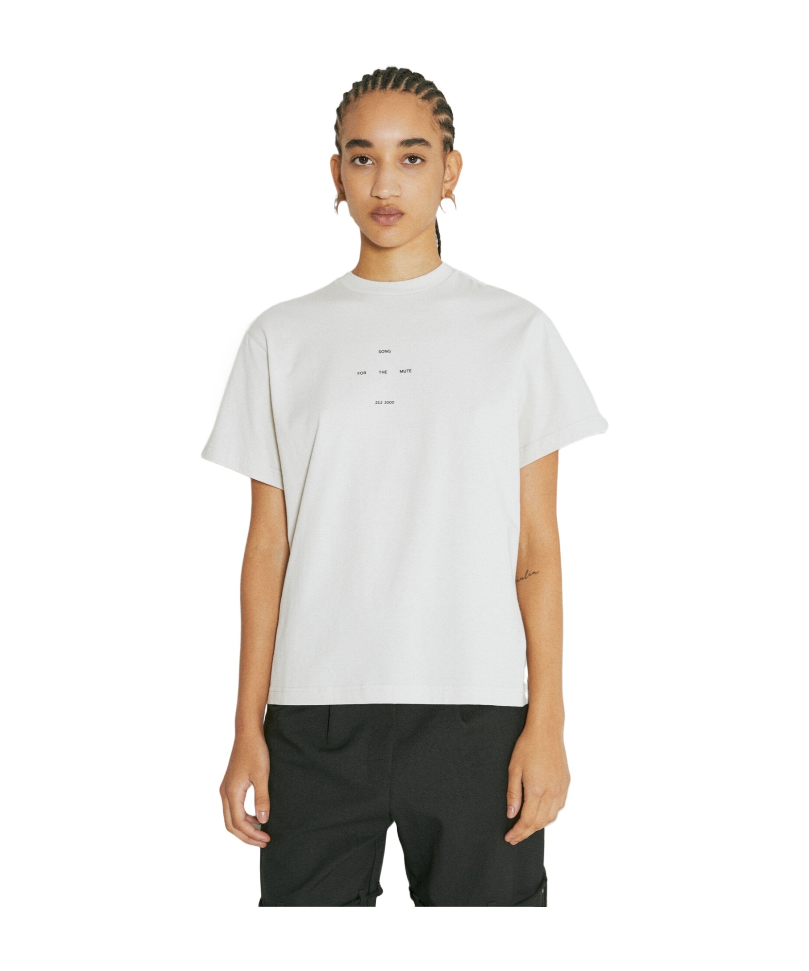 Song For The Mute Logo Print T-shirt In White