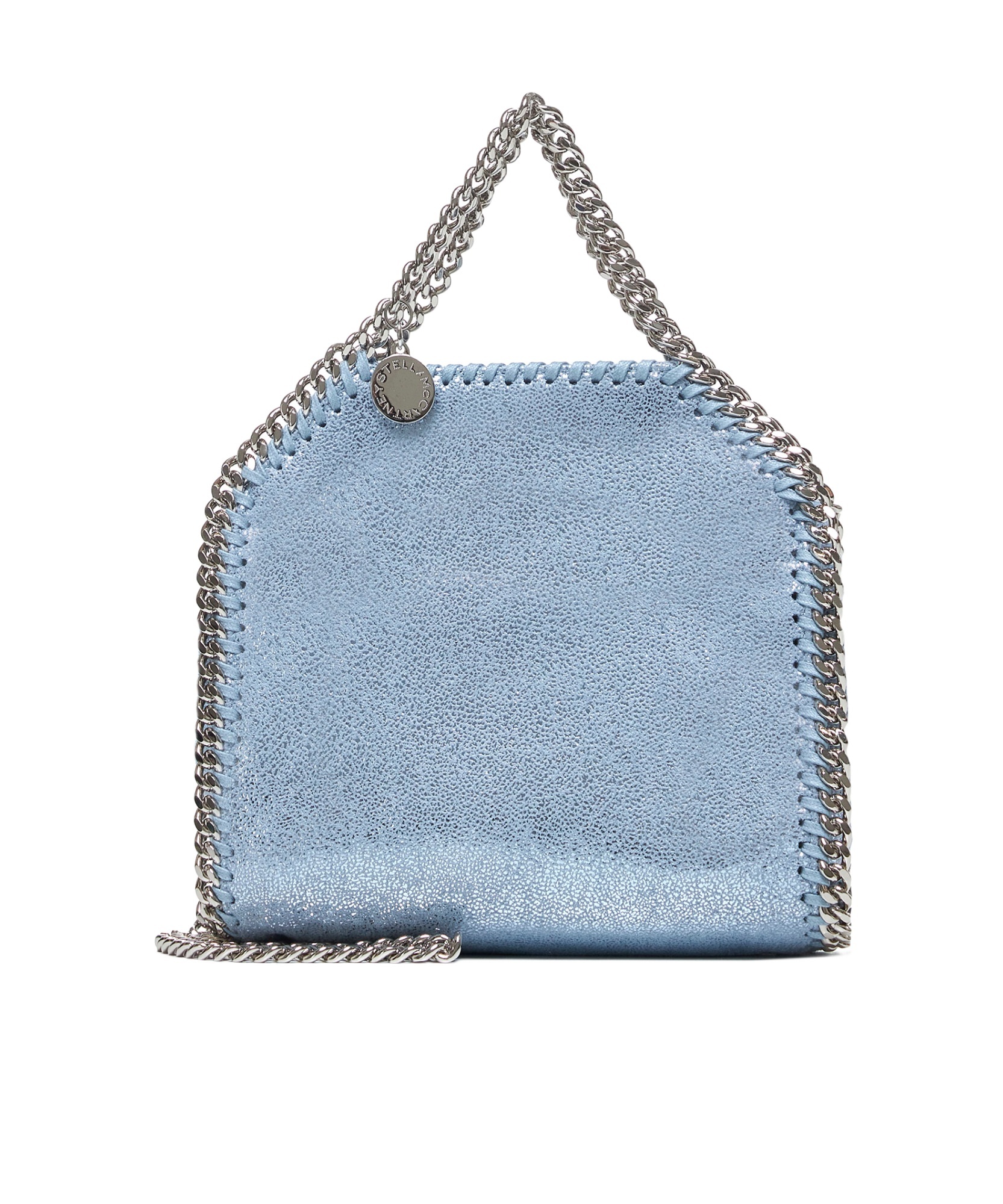 Stella Mccartney Falabella Mini Top Handle Bag In Blue