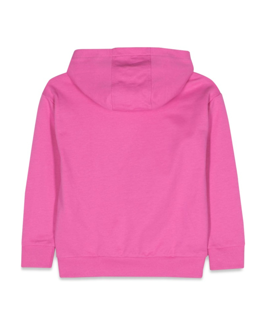 Versace Logo-print Cotton Hoodie In Pink