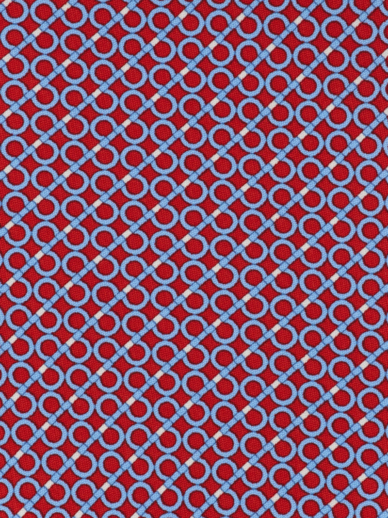 Ferragamo Gancini Regimental Print Silk Tie In Multi