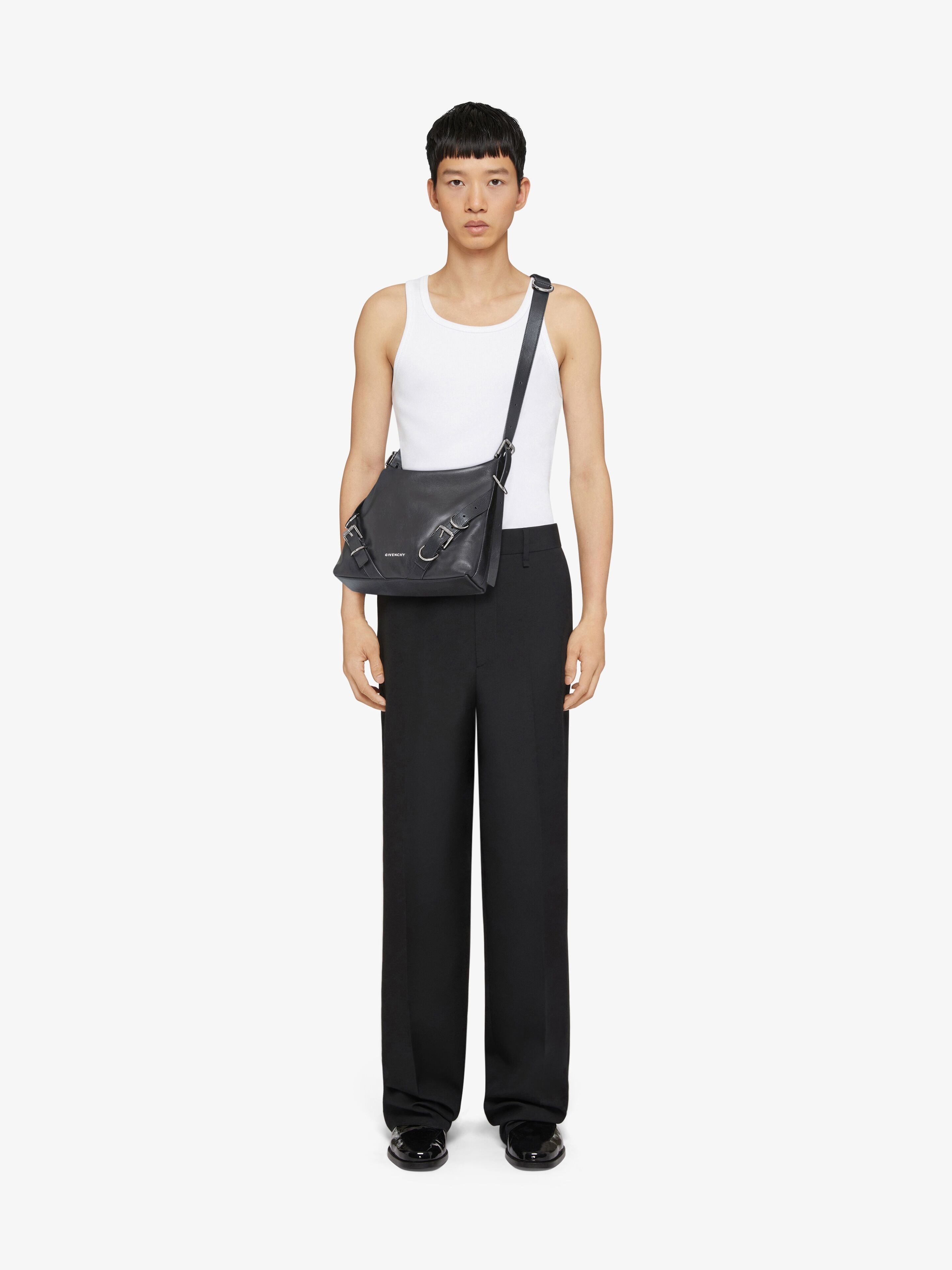 Givenchy Voyou Crossbody Bag In Gray