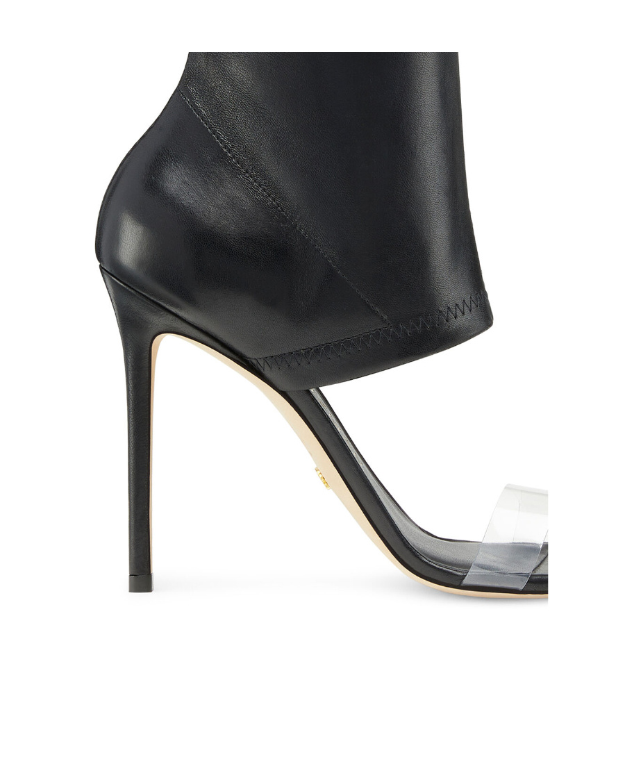 Stuart Weitzman Open-toed High-heeled Sandals In Black