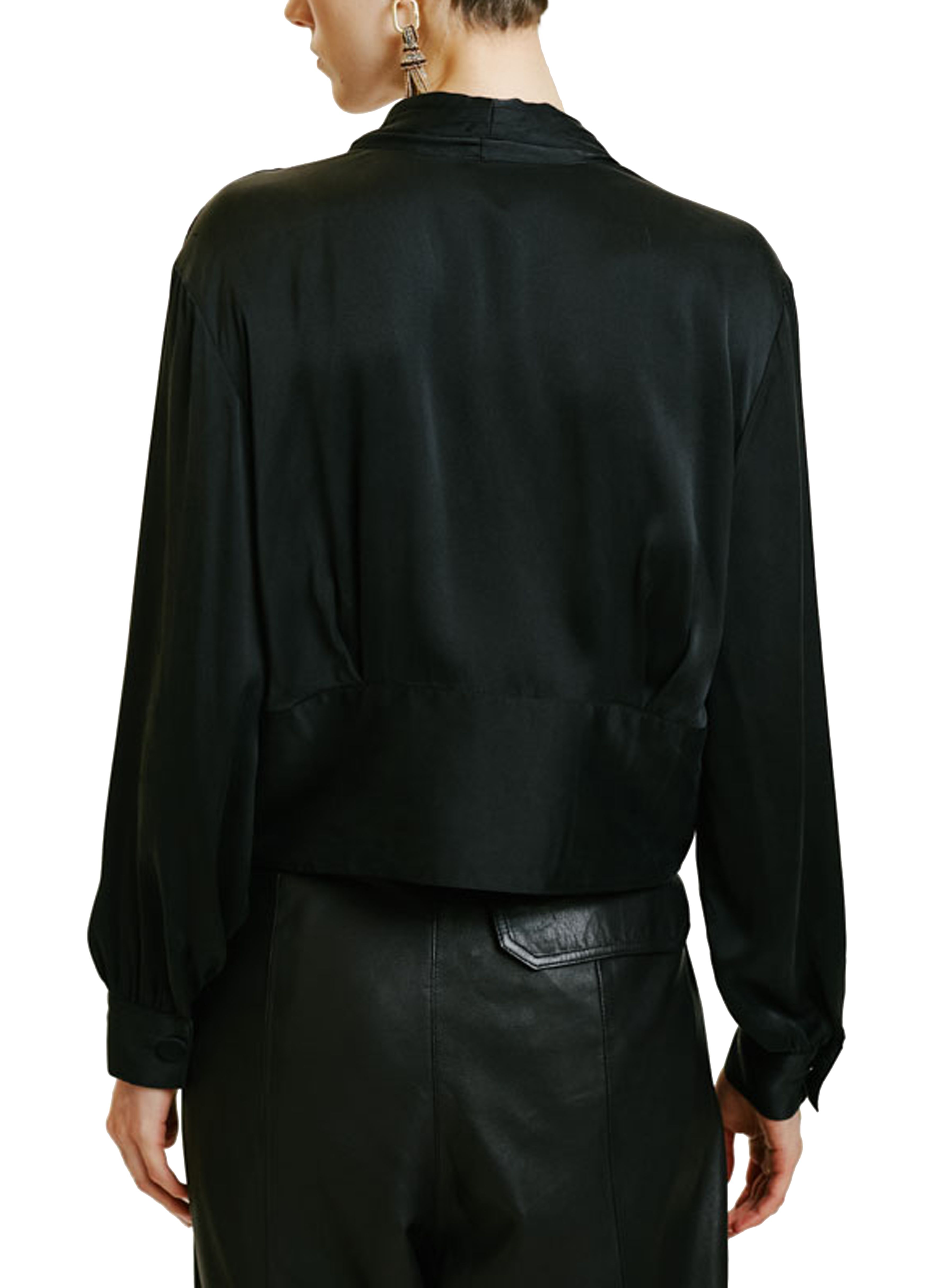 Momoní Ayumi Long Sleeved Shirt In Black