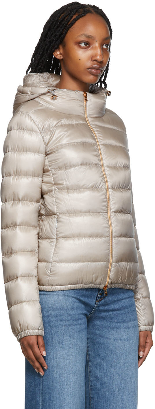 Herno Women's Giada Hooded Down Jacket In Nude