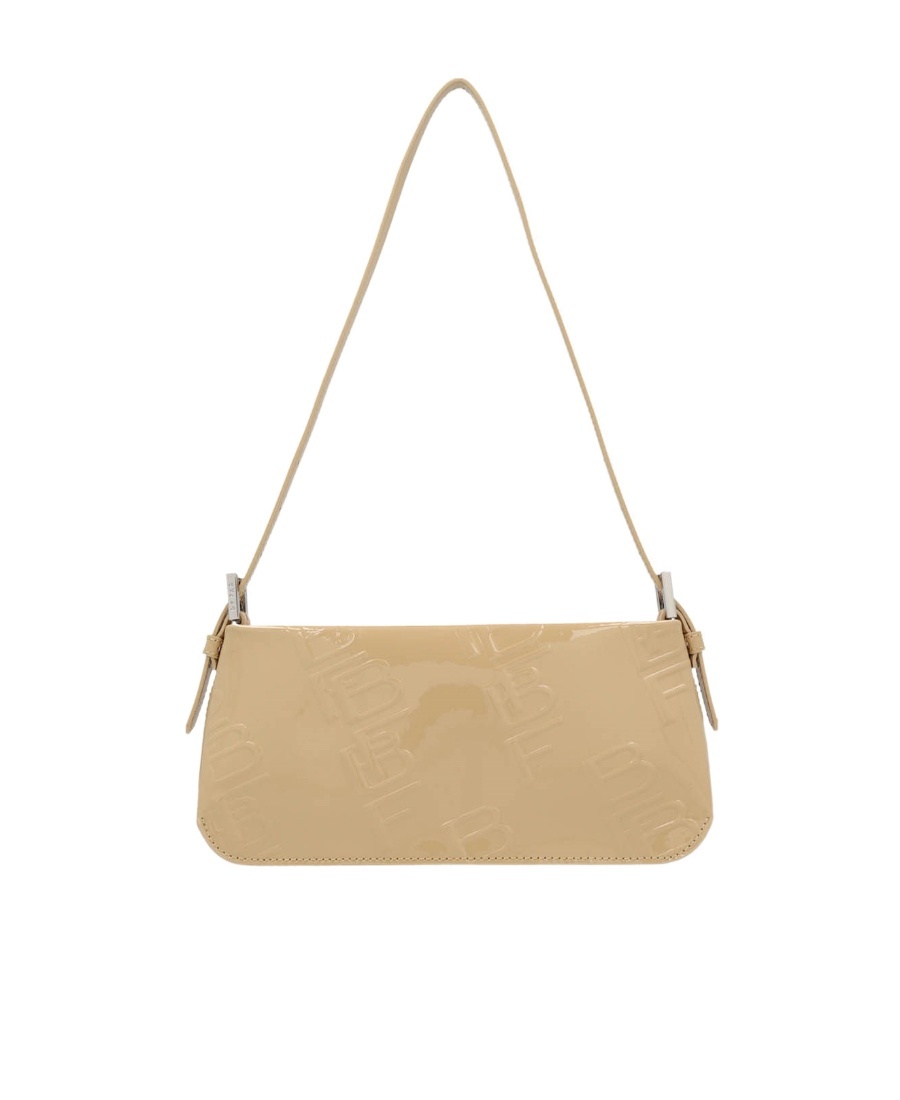 By Far Logo Shoulder Bag In Nude