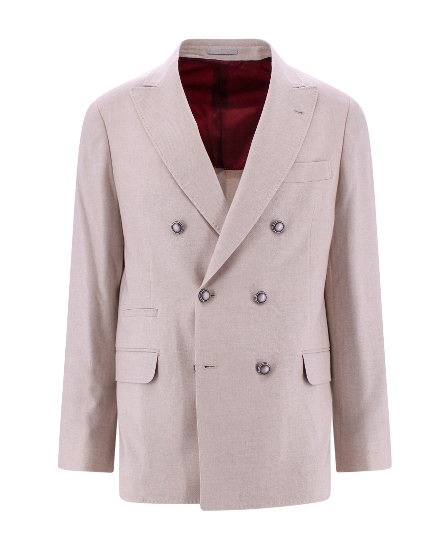 Brunello Cucinelli Notched-lapel Single-breasted Blazer In Pink