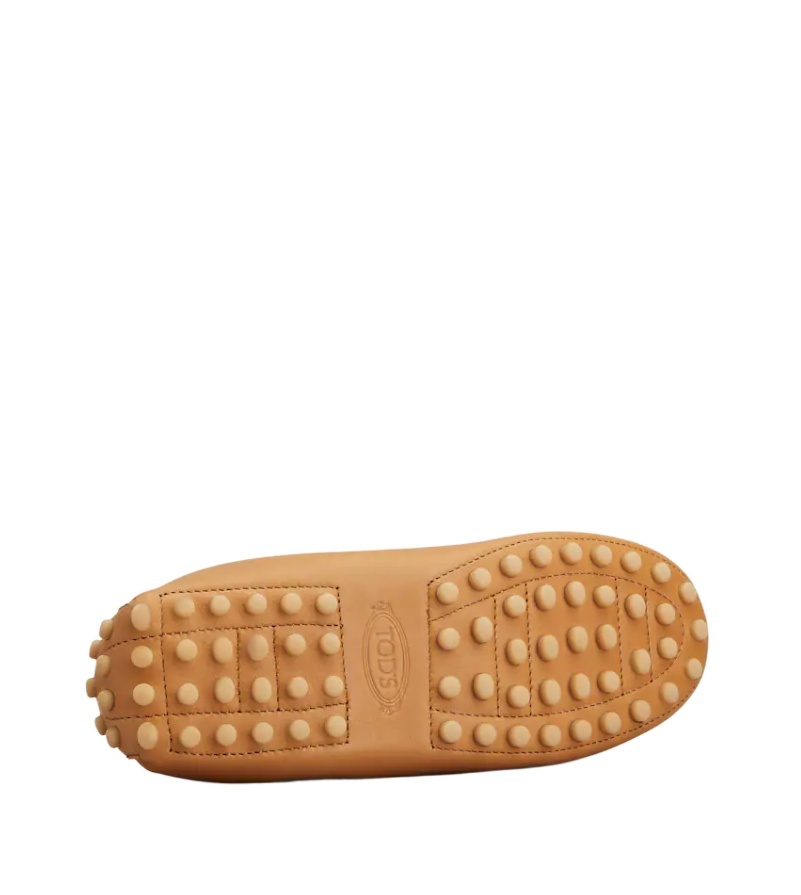 Tod's Round-head Minoccasin-bean Shoes In Brown