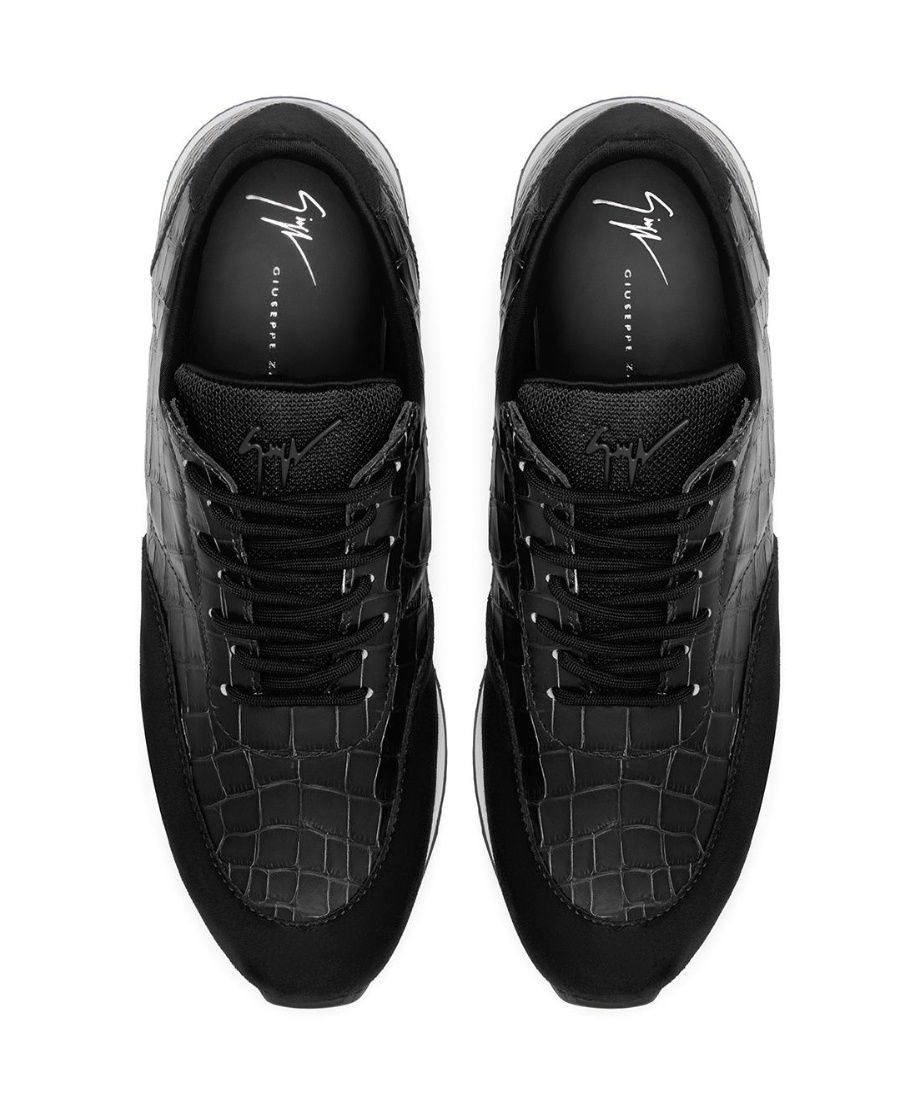 Shop Giuseppe Zanotti Low-top Leisure Sneakers In Black