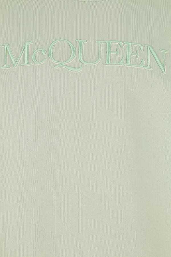 Alexander Mcqueen Alexander Mc Queen Sweatshirt With Logo Embroidery In Green
