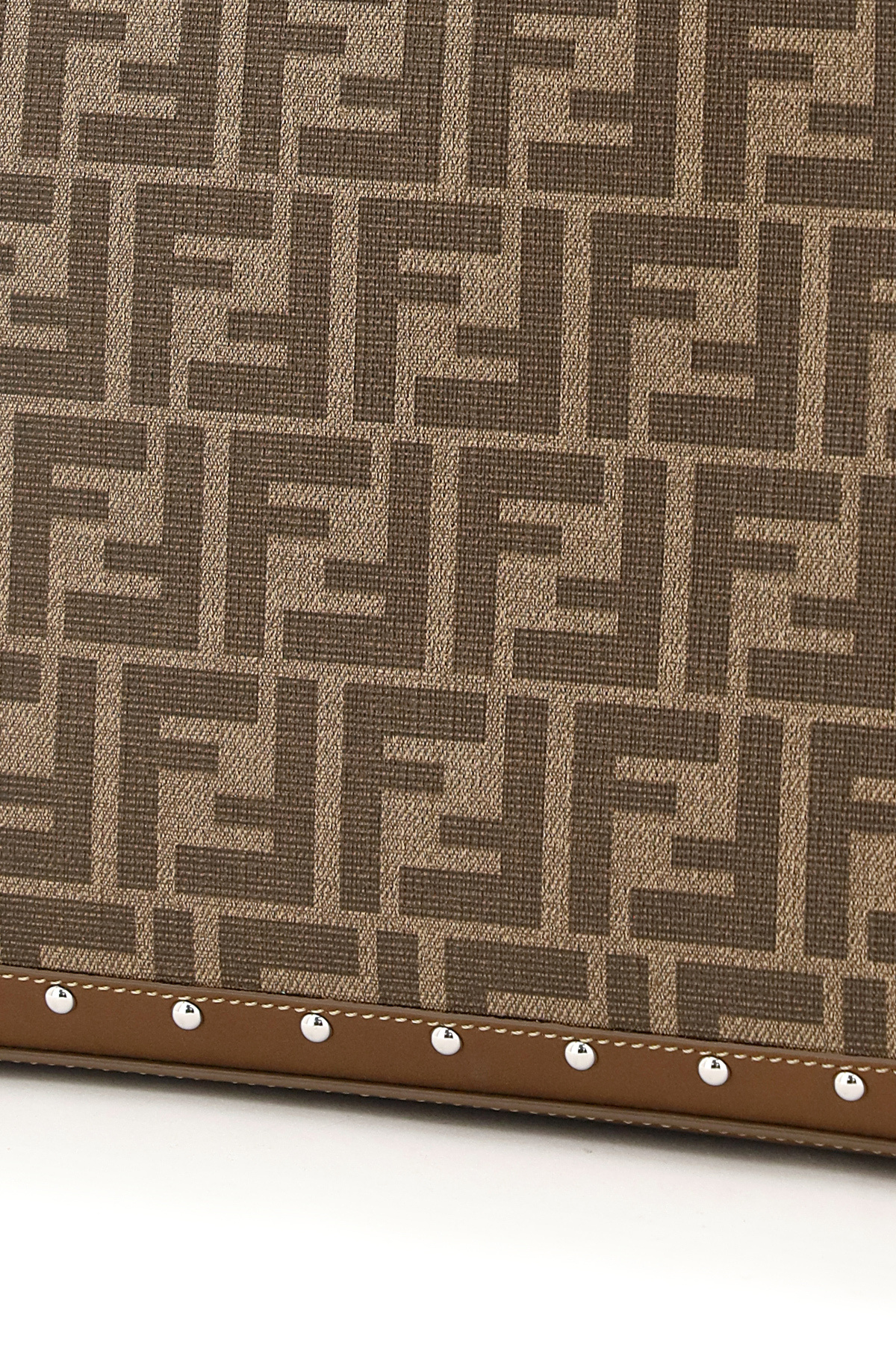 Fendi Ff Motif Pouch In Brown