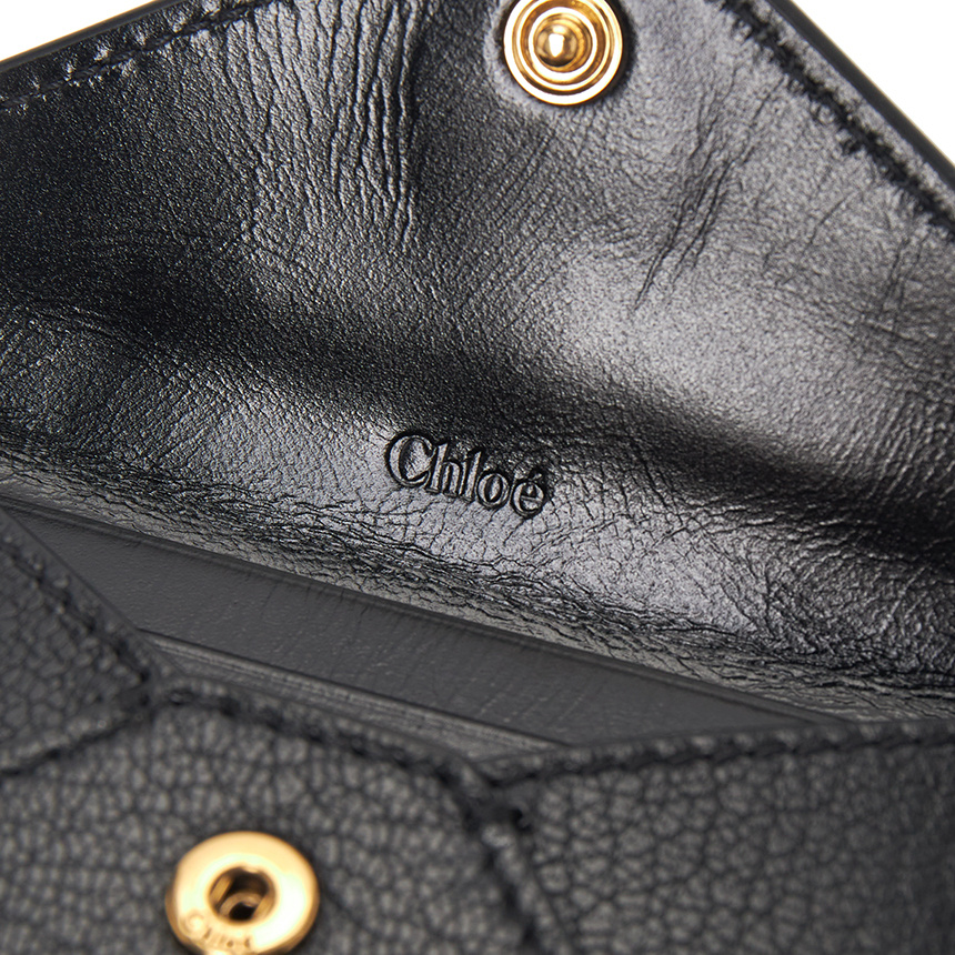 Chloé Logo Card Holder In Black