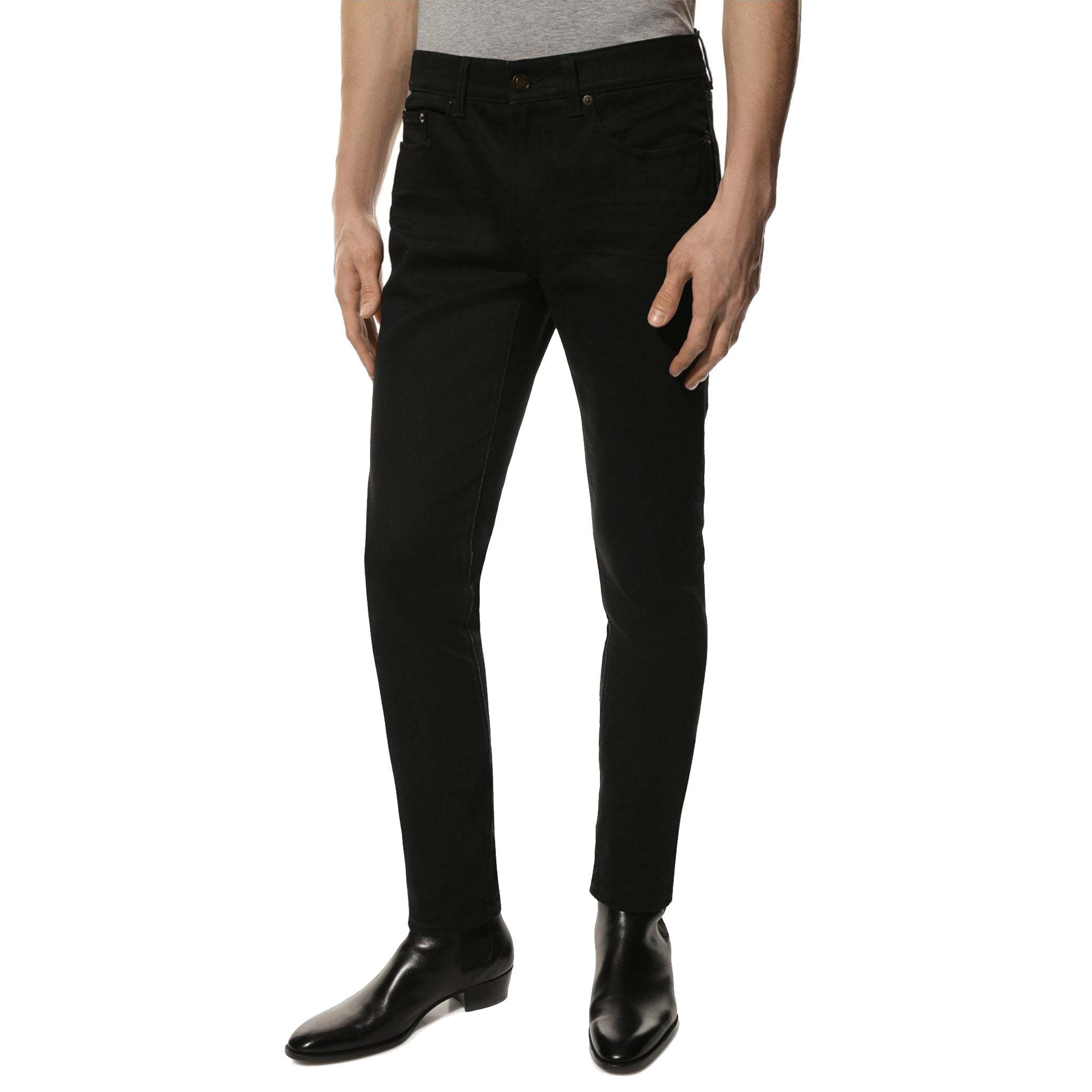 Saint Laurent Multi-pocket Jeans In Black