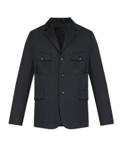 Shop Paul Smith Flap-pocket Jacket In Black