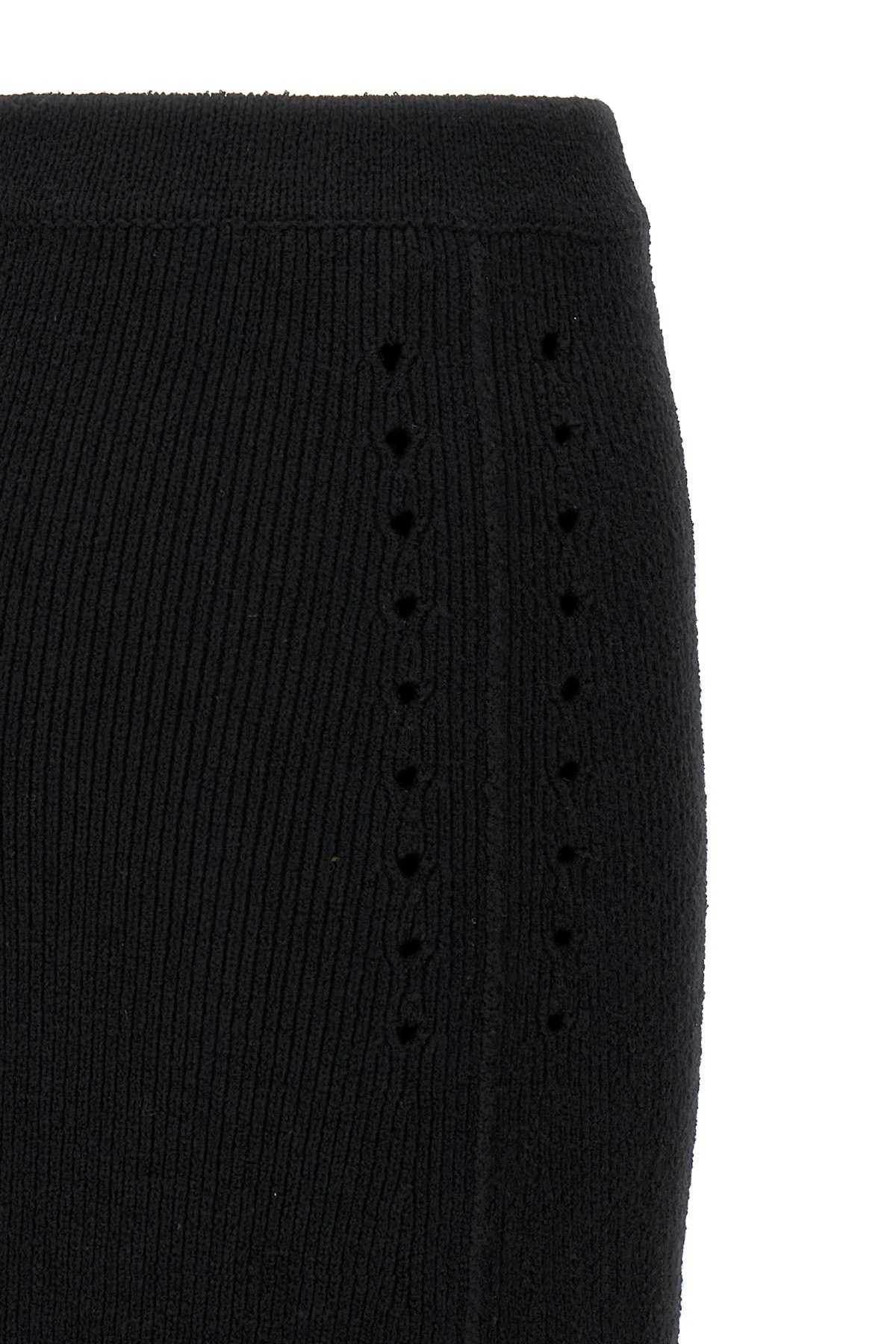 Shop Loulou Studio Aalis Knitted Midi Skirt In Black