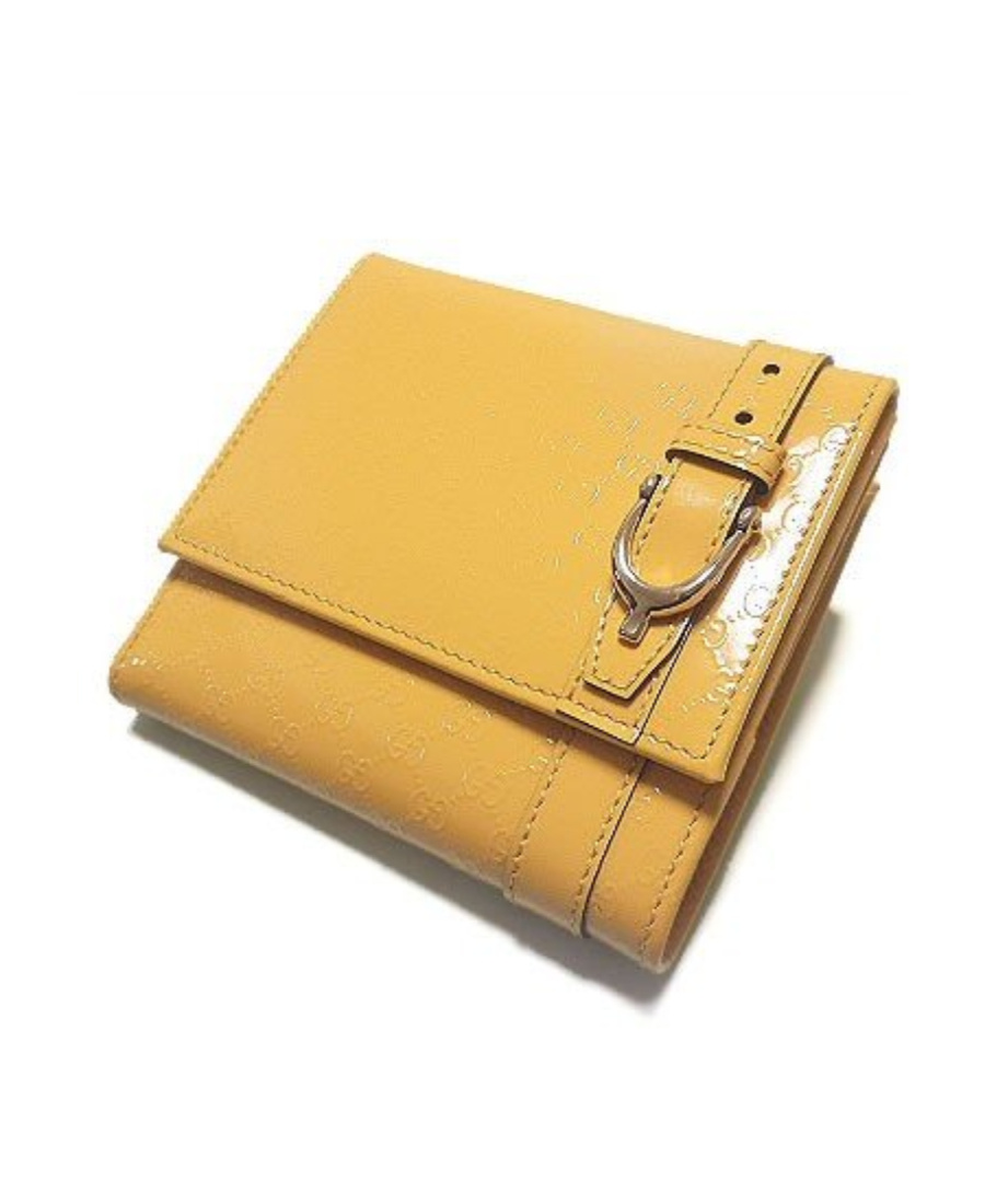 GUCCI DOUBLE FOLDED EMBOSSED PURSE