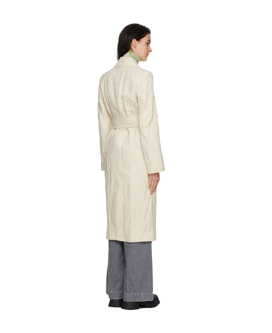 Acne Studios Beige Orletta Coat In White