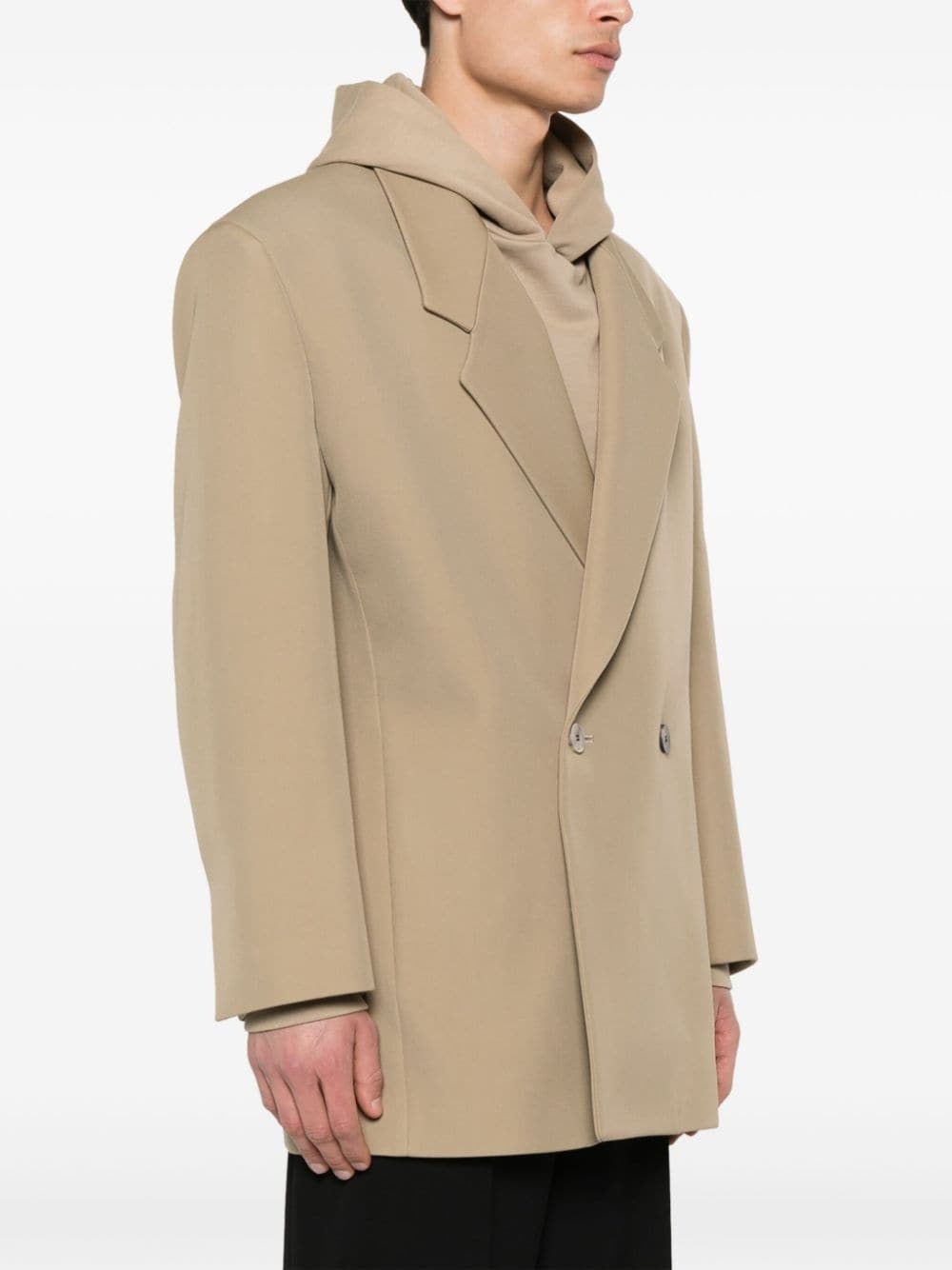 Fear Of God California Double-breasted Blazer In Nude