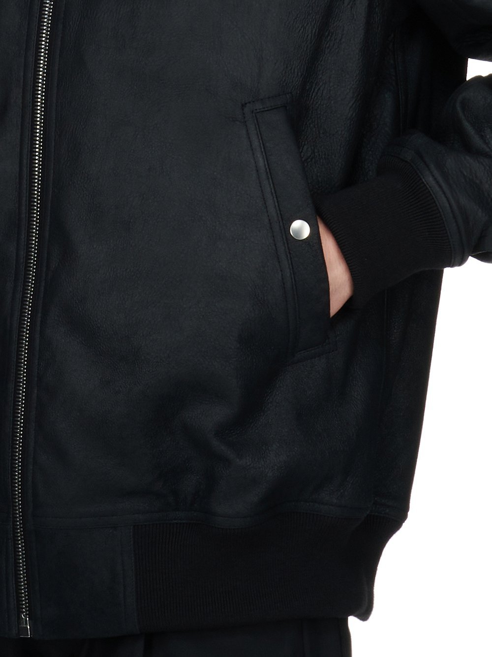 Rick Owens Man Jacket Black Size 38 Cotton, Silk, Virgin Wool In Black