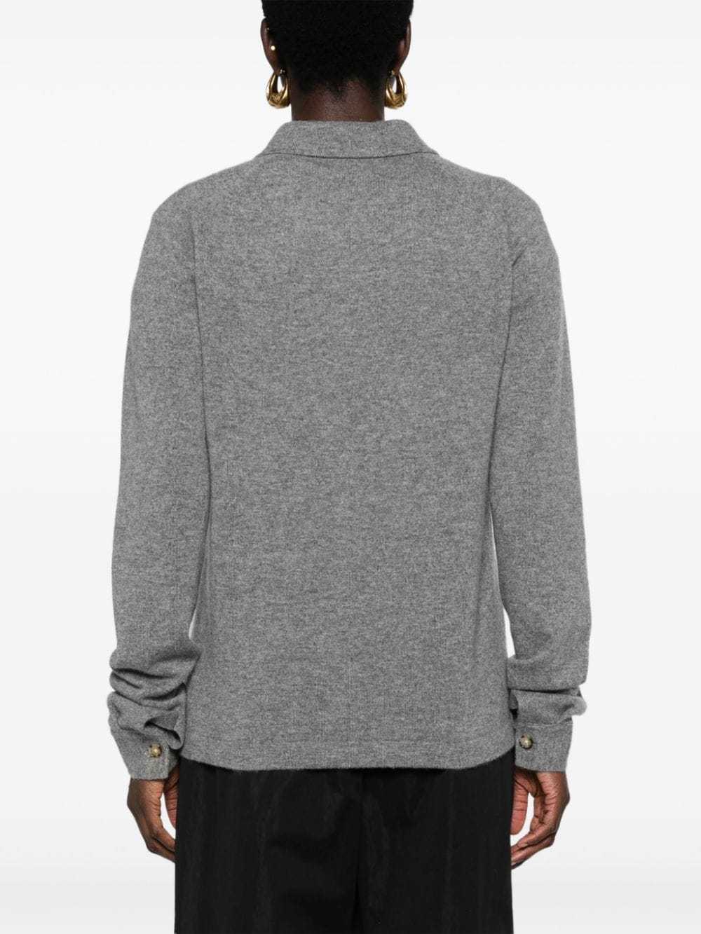 Totême Grey Shirt With Raglan Sleeves In Cashmere Woman In Gray