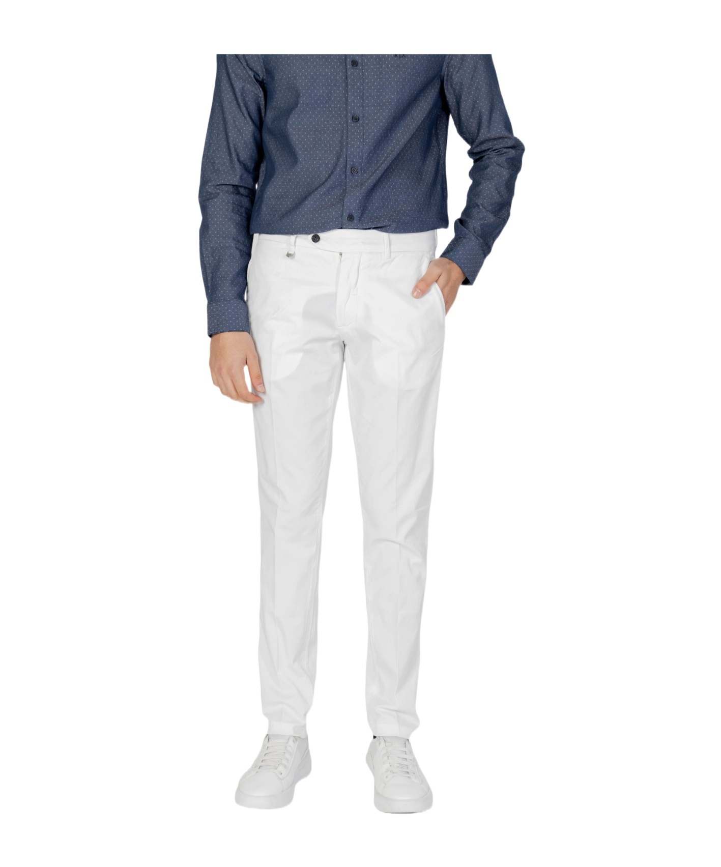 Antony Morato Casual Pants With Belt Loops In White