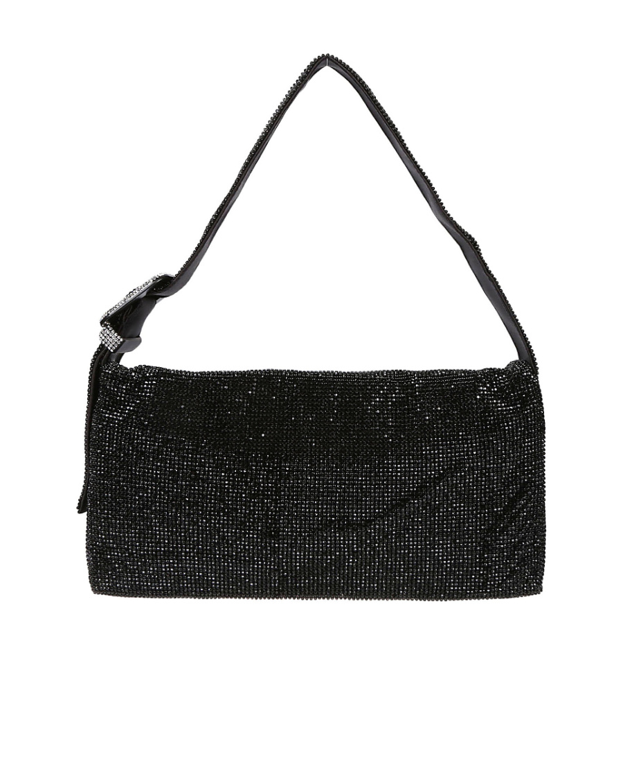 Benedetta Bruzziches Vitty La Mignon Embellished Shoulder Bag In Black