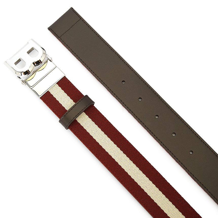 Bally Double-sided Belt In Gold