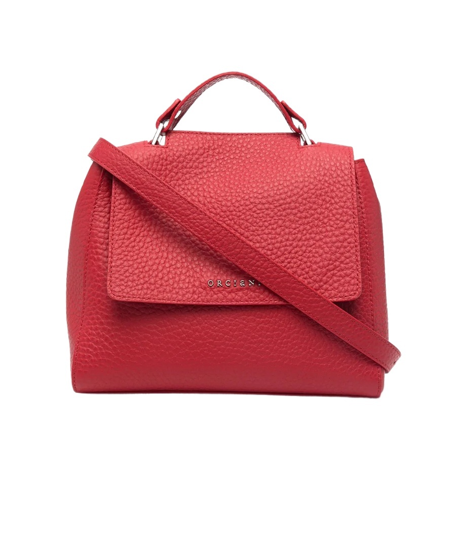 Orciani Sveva Soft Small Shoulder Bag In Red