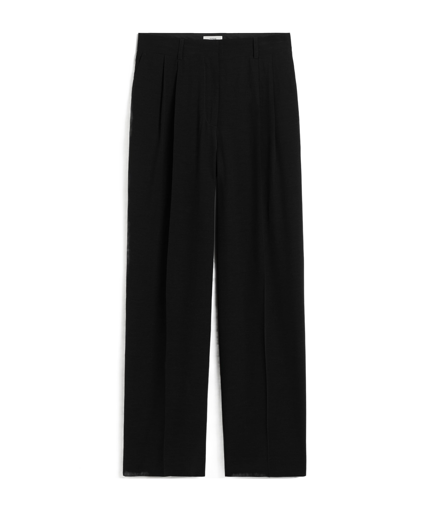 Totême Toteme Organic Cotton Trousers In Black