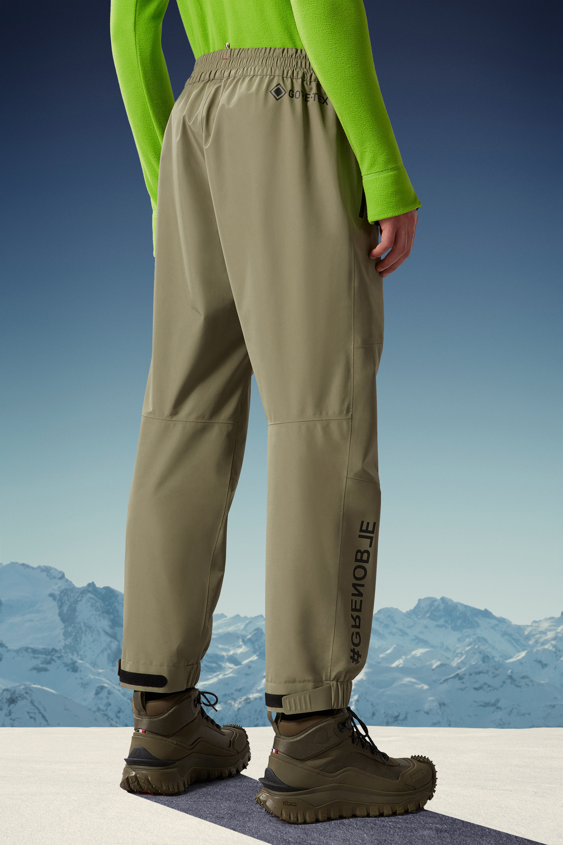 Moncler Gore-tex Straight-leg Trousers In Brown