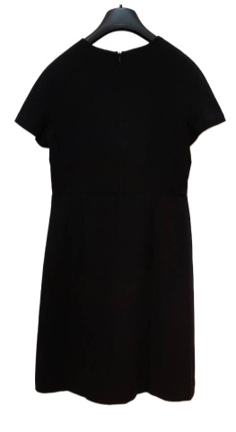 Max Mara Round Neck Dress In Black