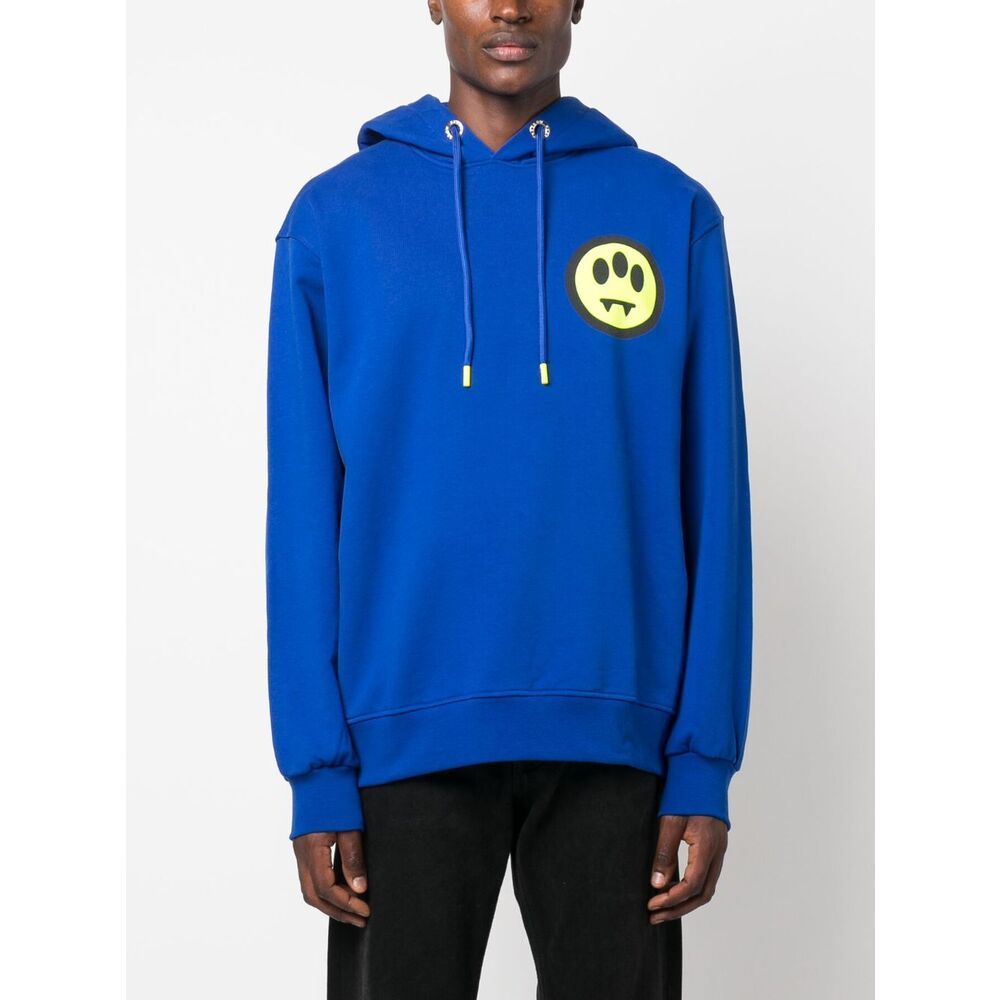 Barrow Man Sweatshirt Bright Blue Size Xl Cotton In Blue