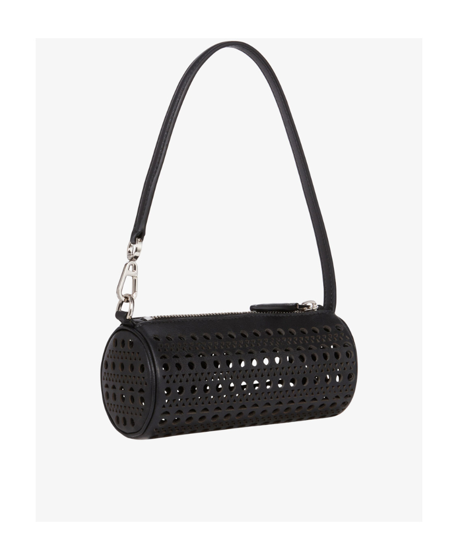 Alaïa Women's Tube Mini Leather Shoulder Bag In Black