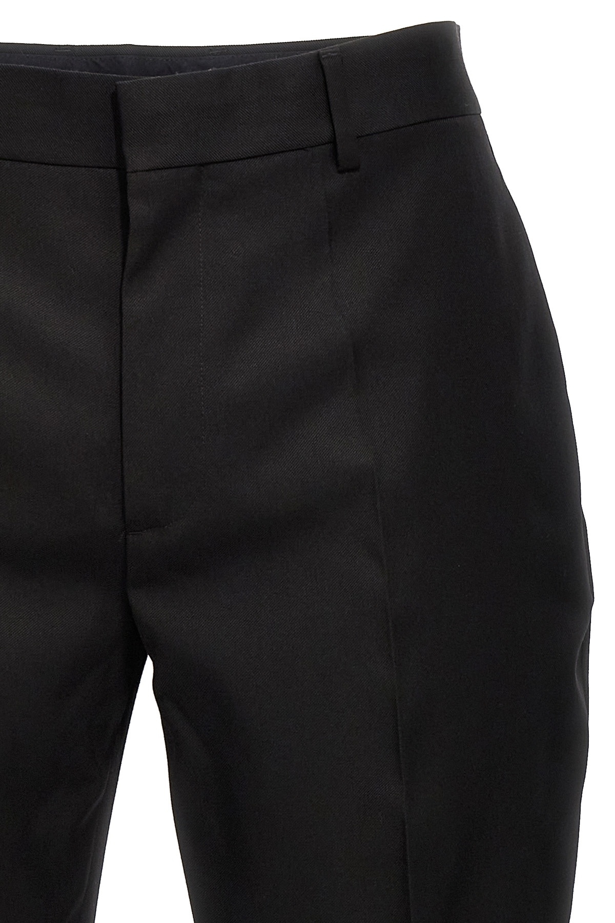 Off-white Diag Stripe Straight-leg Trousers In Black